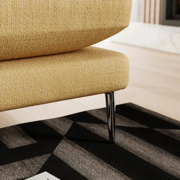 Lawson Chunky Tonal Weave Corner Chaise Sofa 4