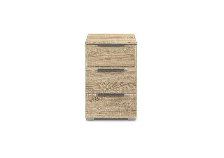 Cadre 3 Drawer Bedside Cabinet - Sonoma Oak
