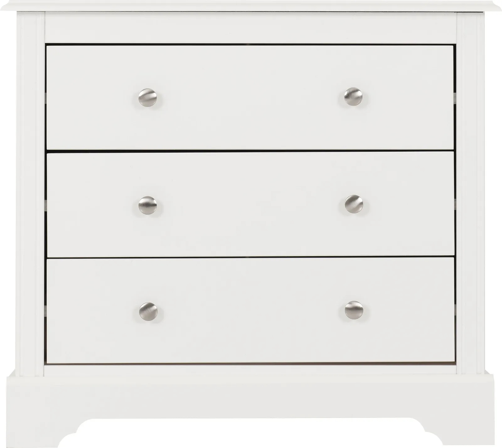 Seconique Stratford 3 Drawer Chest in White 3