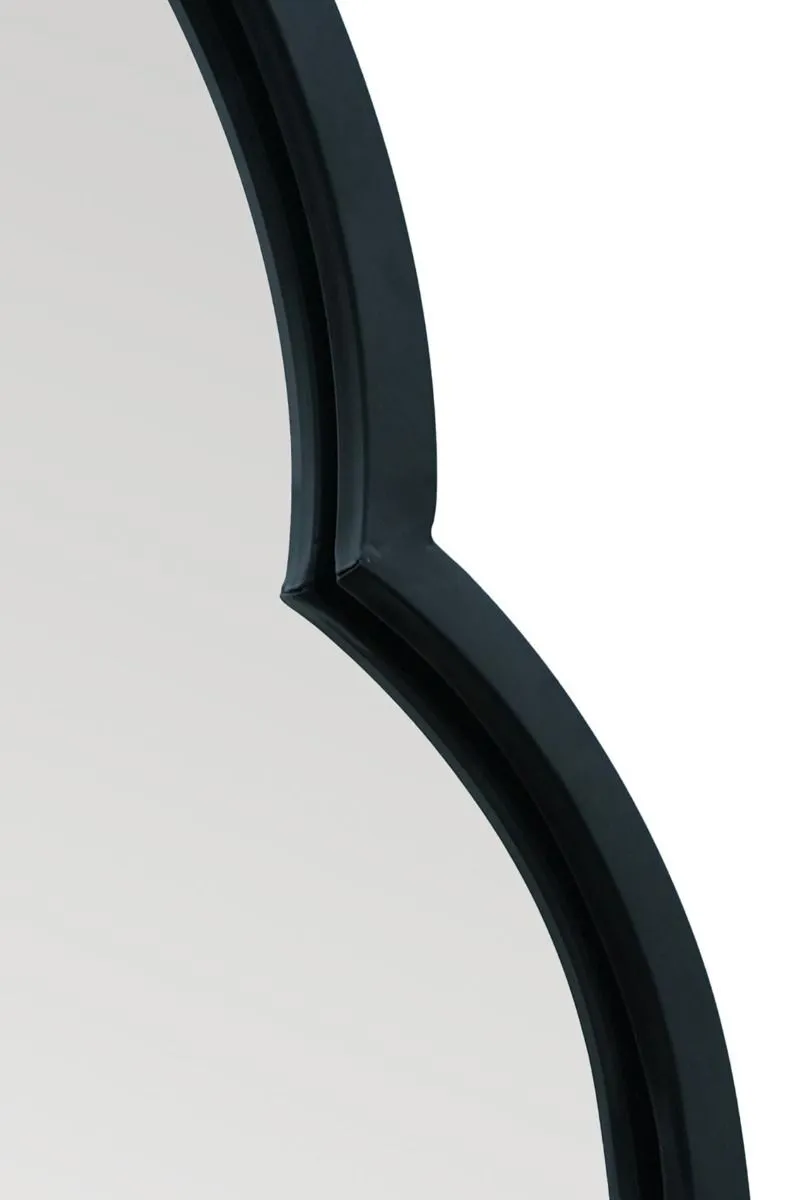 MirrorOutlet Black Metal Framed Double Arched Oval Garden Wall Mirror (170 X 59M) 5