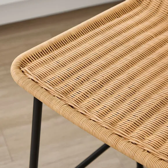 Brodie Counter Height Bar Stool, Rattan 4