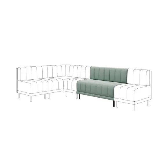 Amali Long Dining Bench, Vintage Velvet