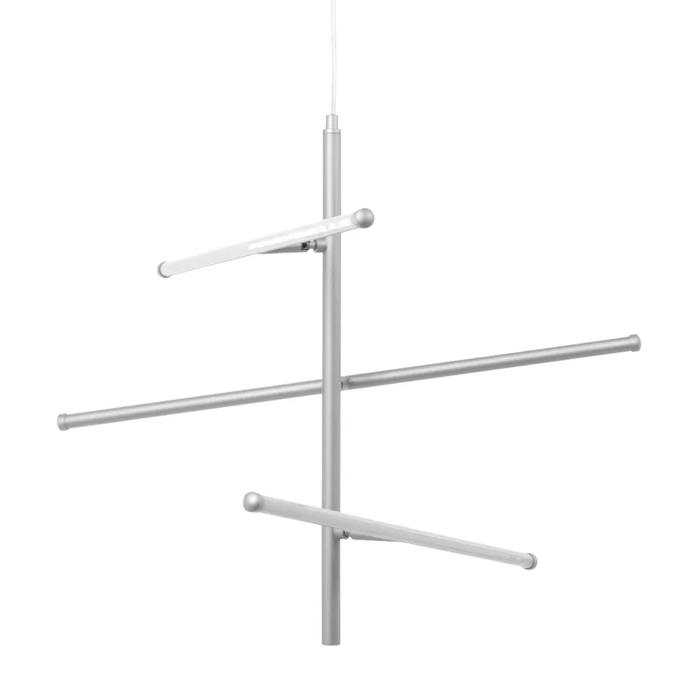 Zaha Stick LED Ceiling Pendant, Silver 1