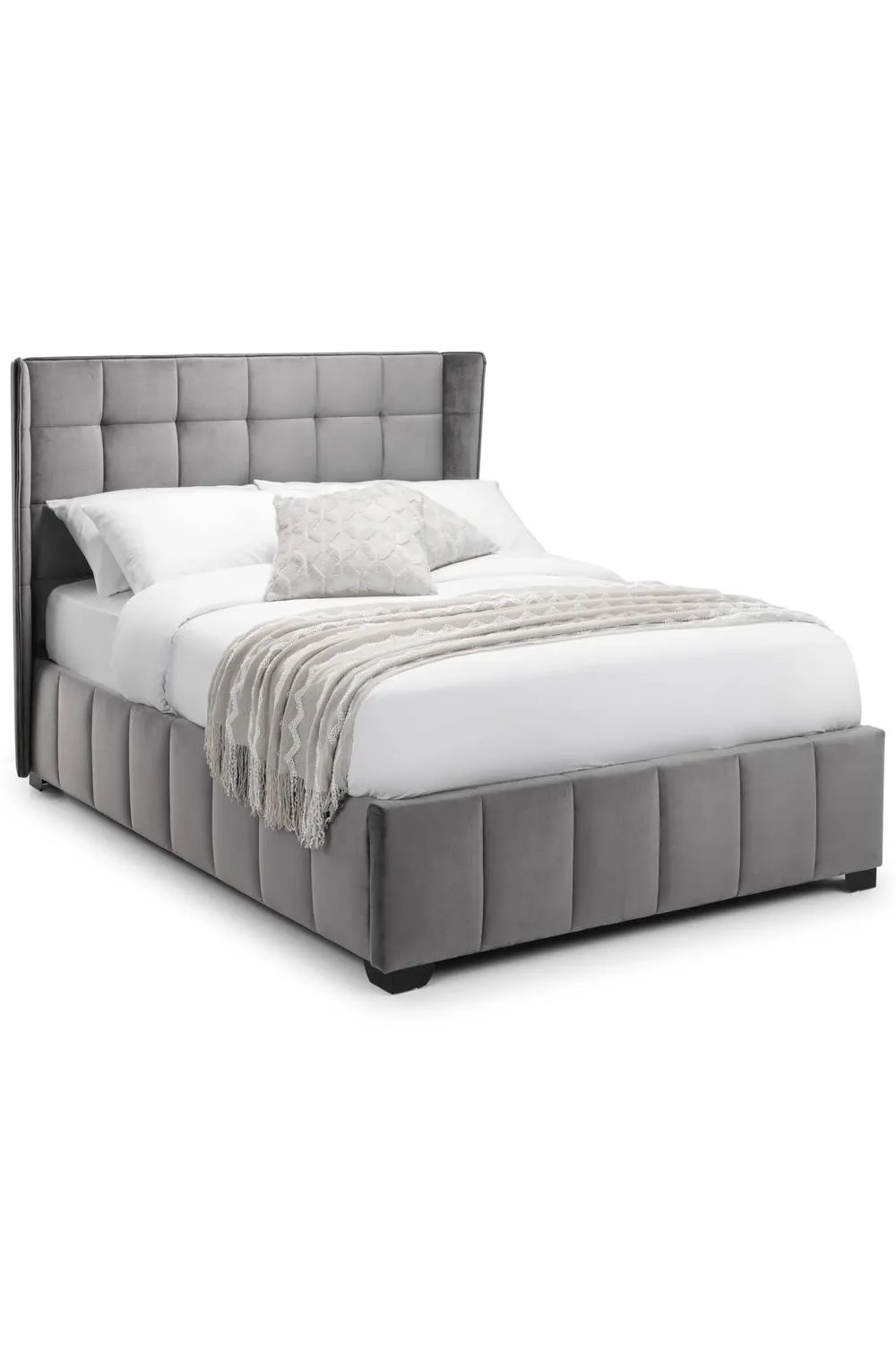 Julian Bowen Gatsby Upholstered Bed in Grey 2