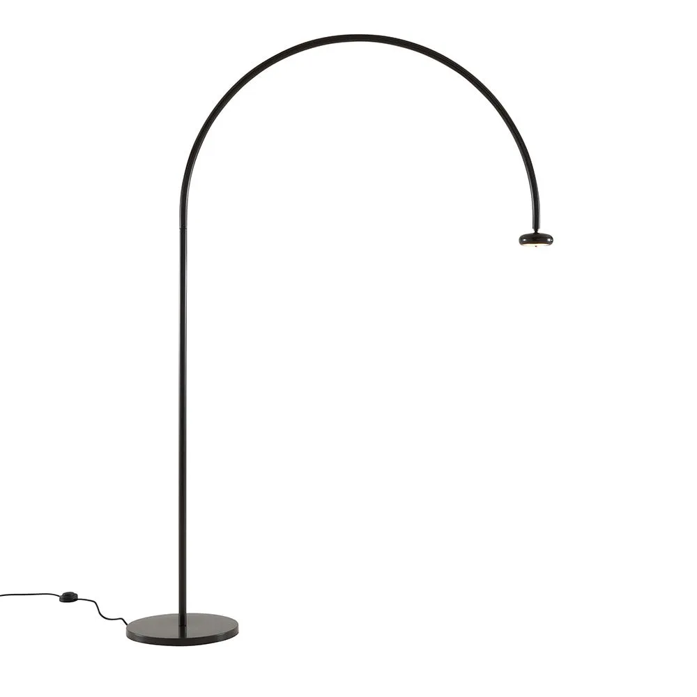 Ligne Roset Niji LED Floor Lamp Grey/Brown Lacquer 2