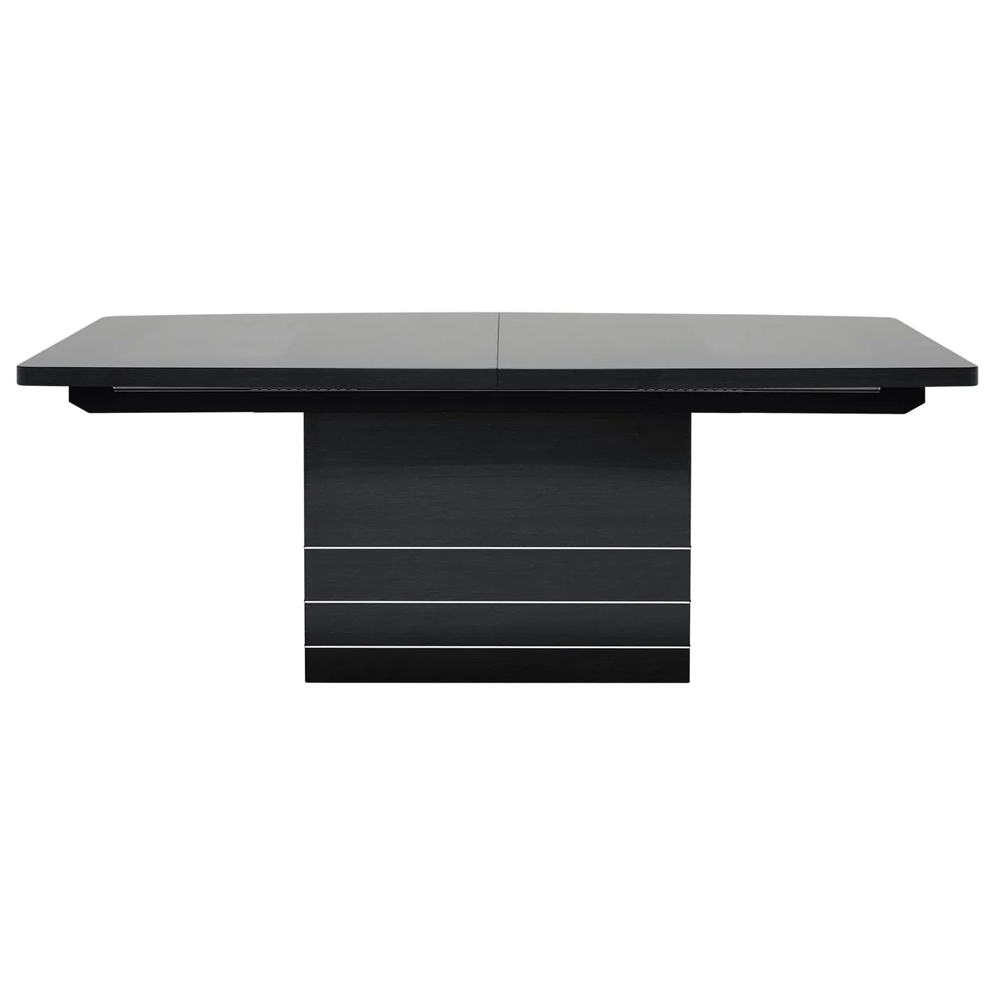 Versilia Extending Dining Table, Grey Koto High Gloss Finish