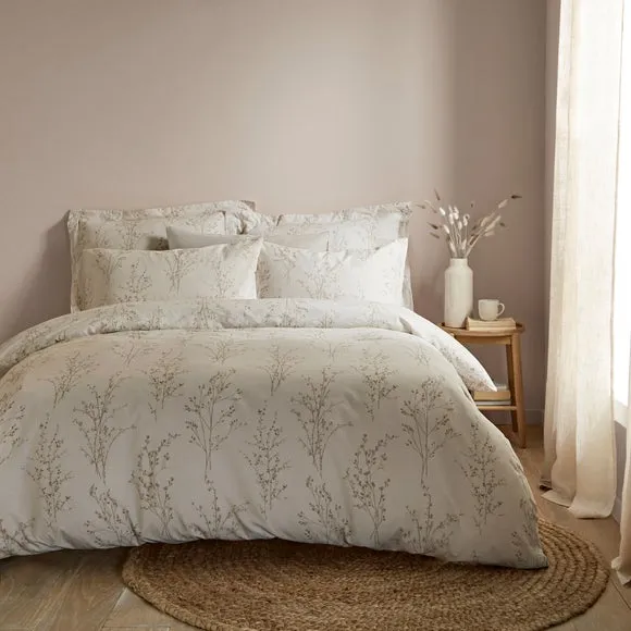 Chiltern Sketch Floral 100% Cotton Duvet Cover & Pillowcase Set 1