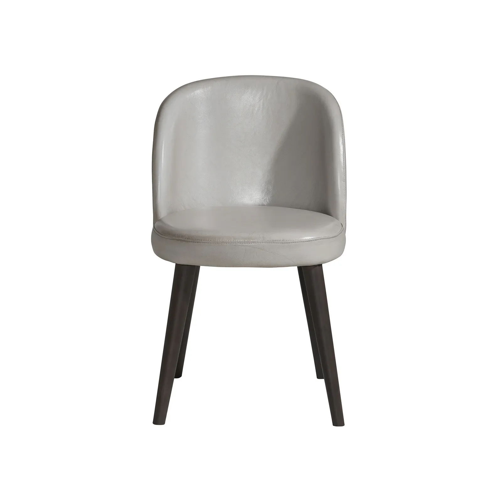 Pure Furniture Reyna Dining Chair, Grey Leather | Barker & Stonehouse 3