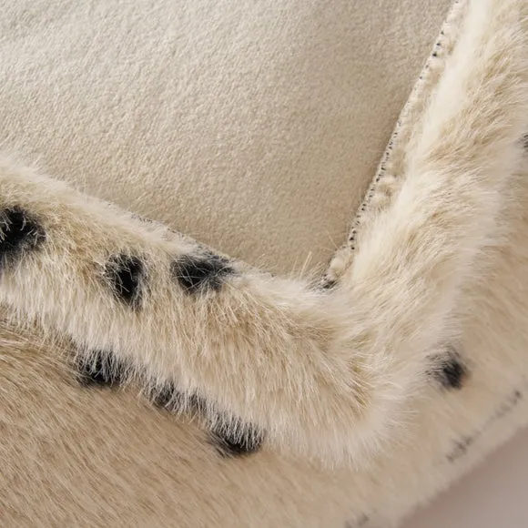 Cowhide Faux Fur Throw Blanket, 130cm x 180cm 4