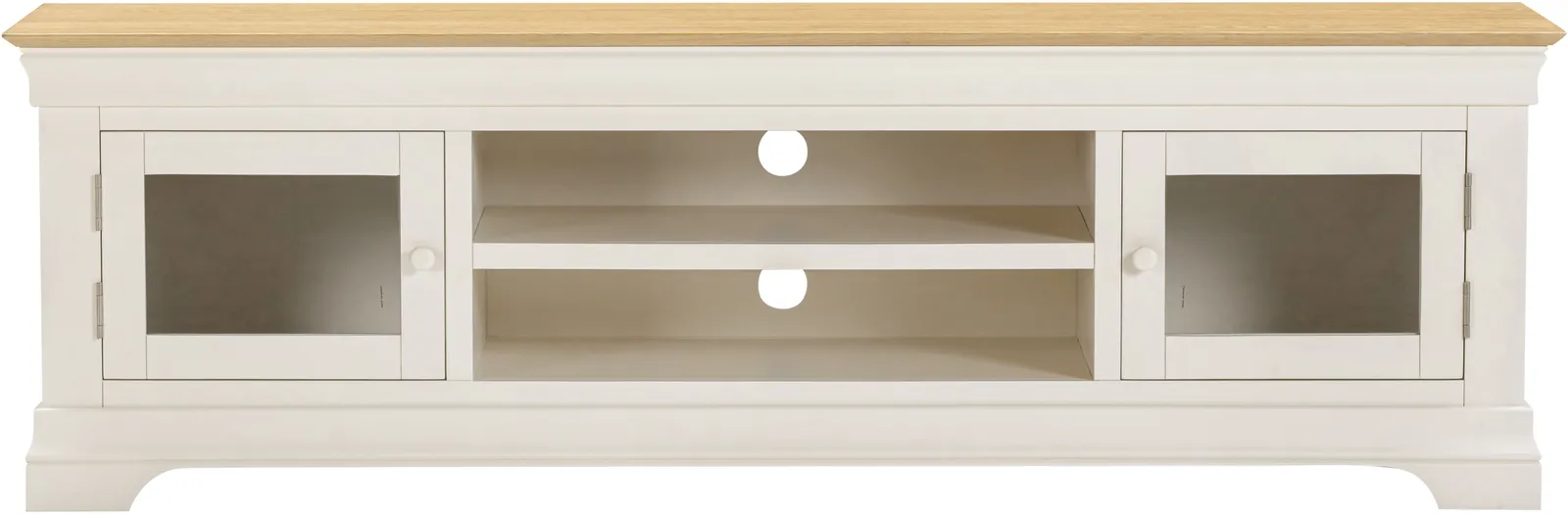Seconique Bordeaux TV Stand (Fully Assembled) in Ivory 3