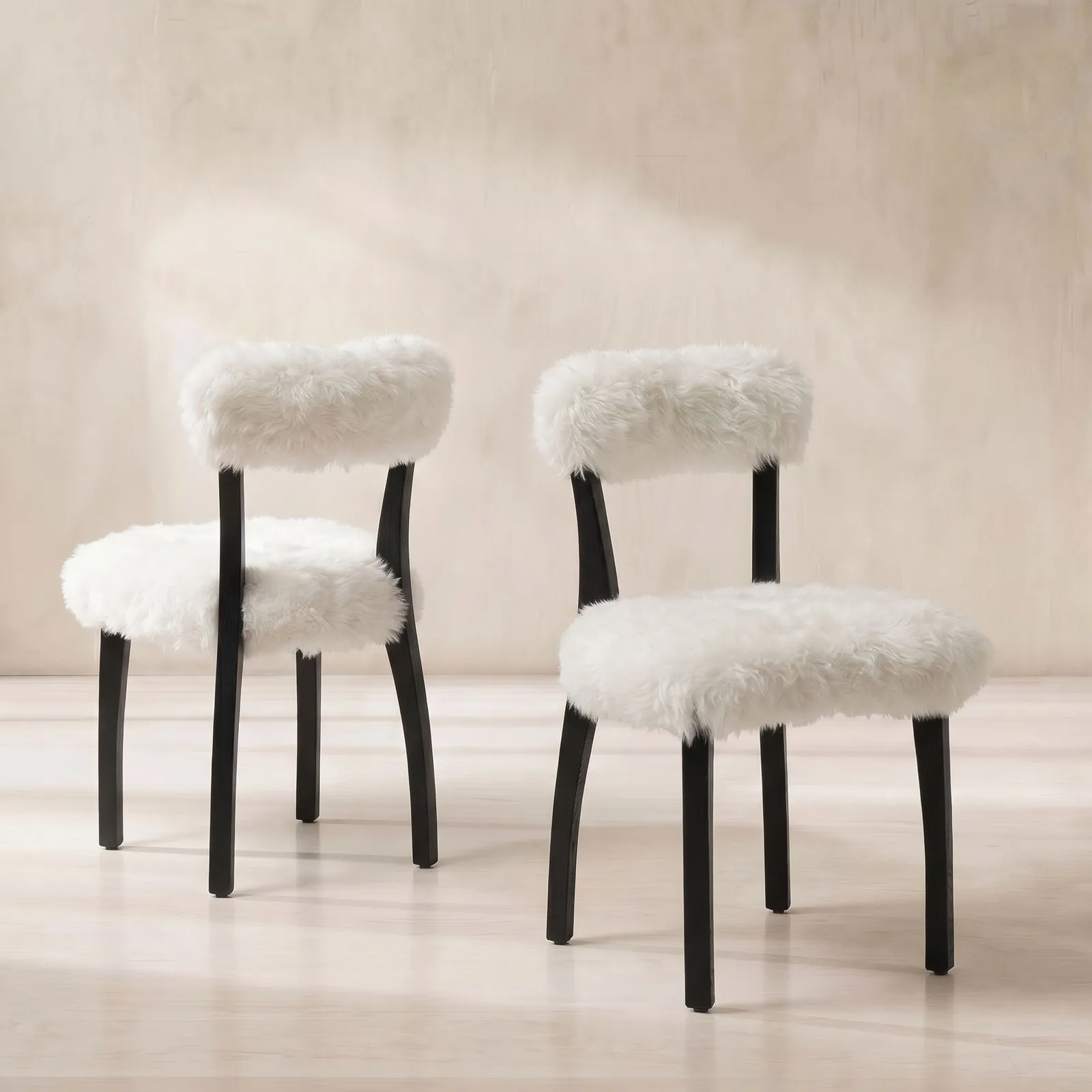 Timothy Oulton Cabin Dining Chair, White Fabric | Barker & Stonehouse