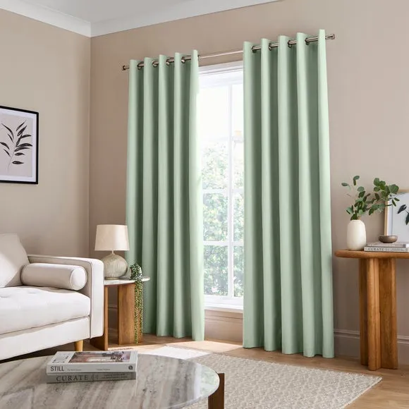 Berlin Blackout Eyelet Curtains 2