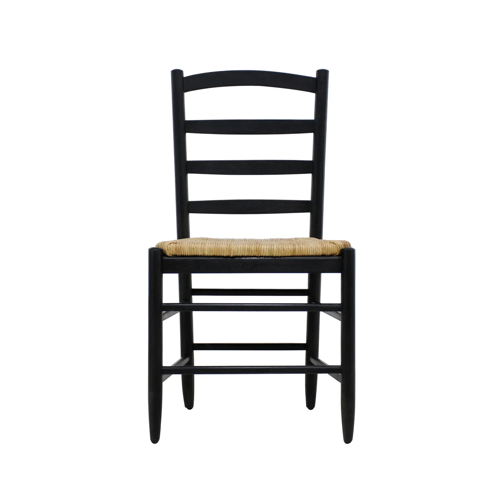 Pendleton Ladderback Side Dining Chair 4 Rung Mango, Black Wood | Barker & Stonehouse 3