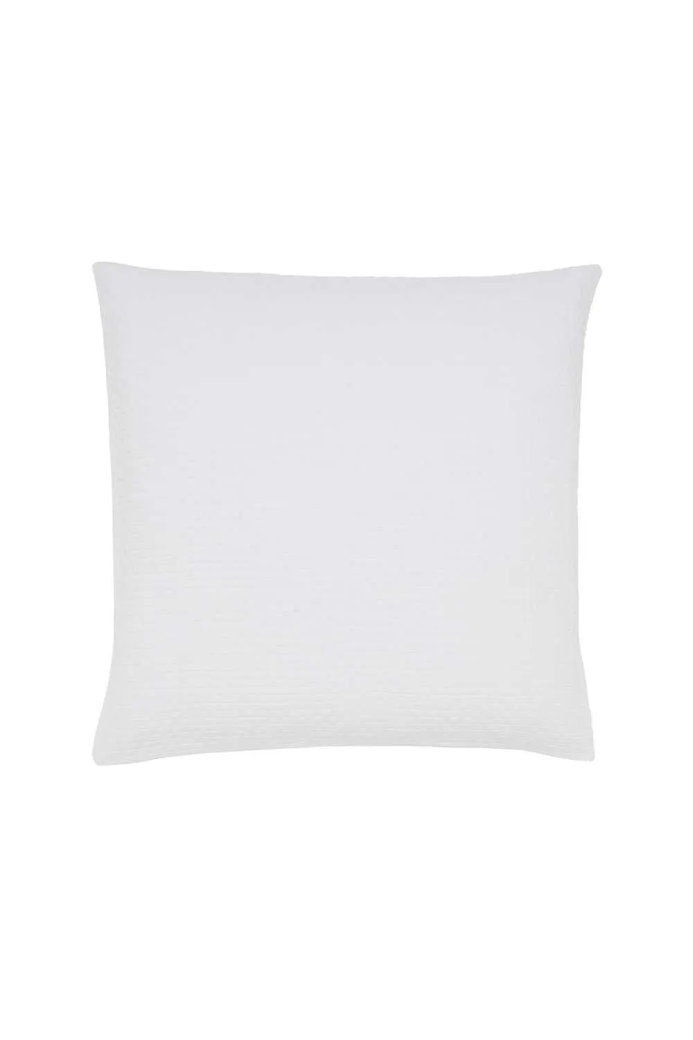 Murmur 'Hush' Cotton Percale Square Pillowcase in White 1