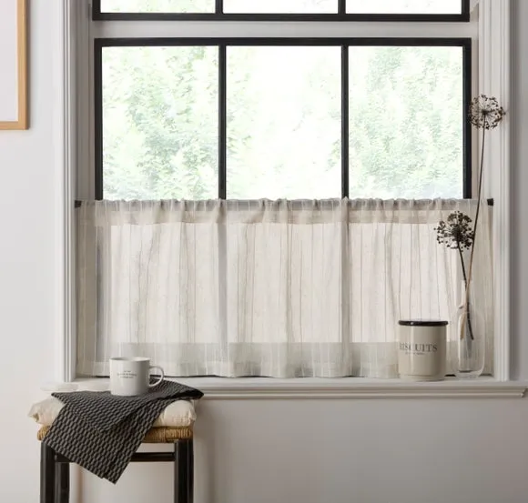 Lucia Stripe Slot Top Voile Panel 2