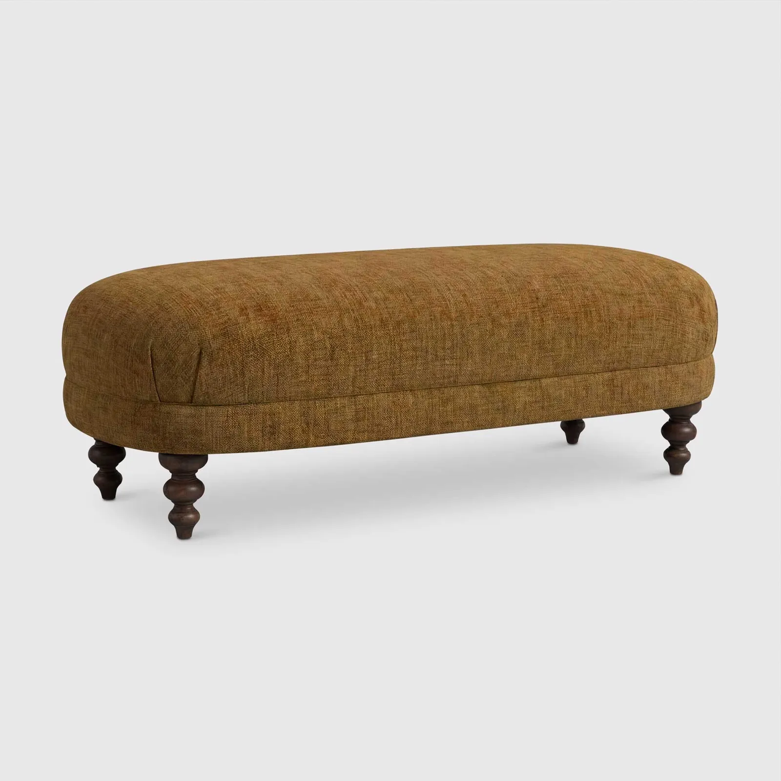 English Heritage Clover 26 Footstool, Yellow Fabric | Barker & Stonehouse 1