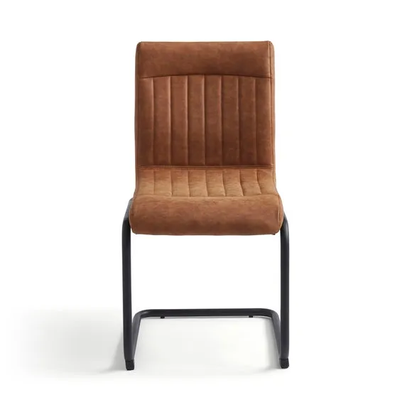 Felix Set of 2 Dining Chairs, Faux Leather 6
