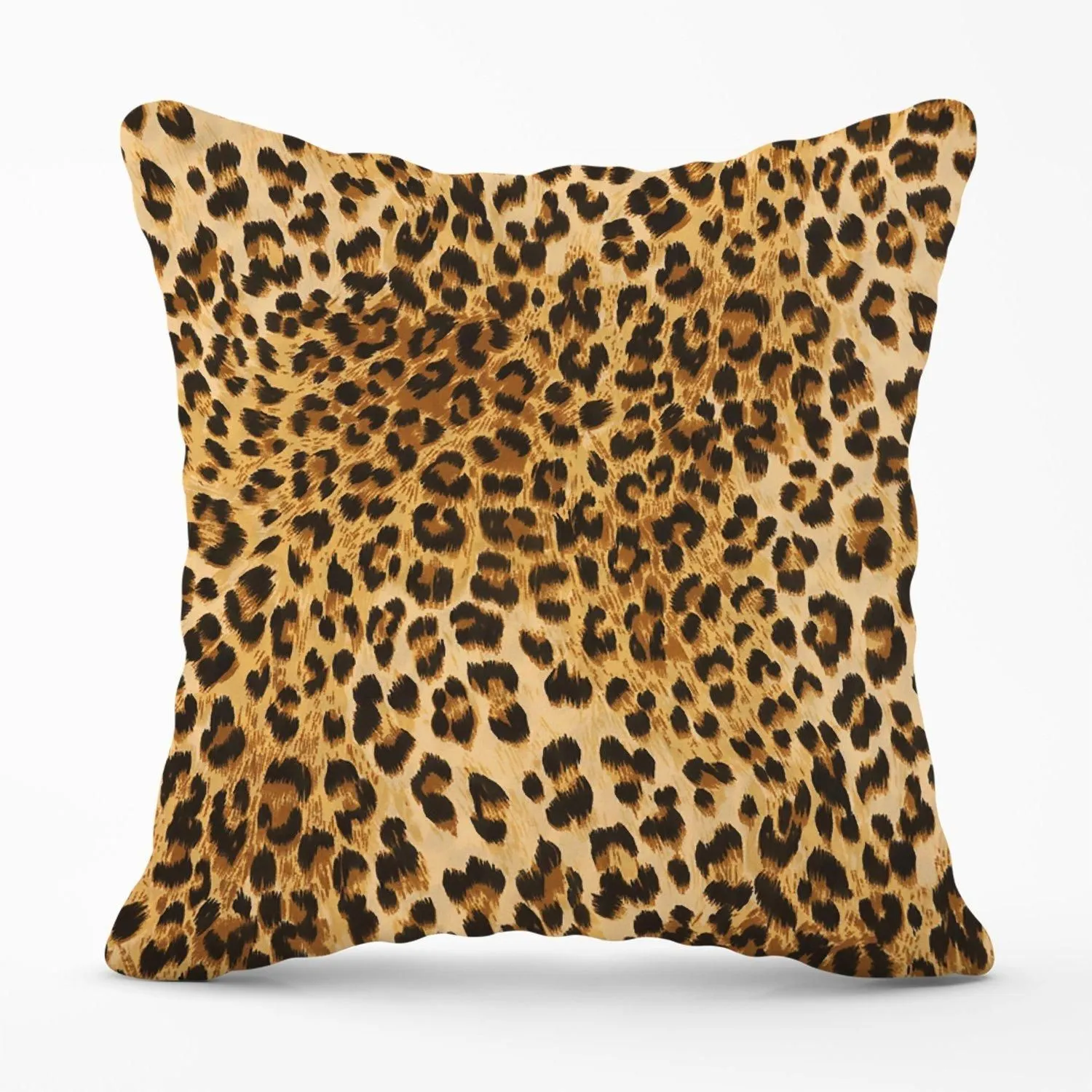 Warren Reed - Designer Wild Animal Pattern Outdoor Cushion in Brown