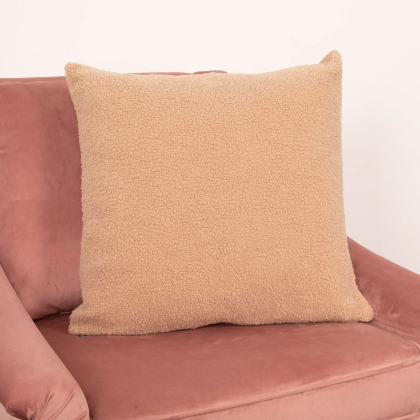 Native Home & Lifestyle Light Brown Teddy Cushion Cover