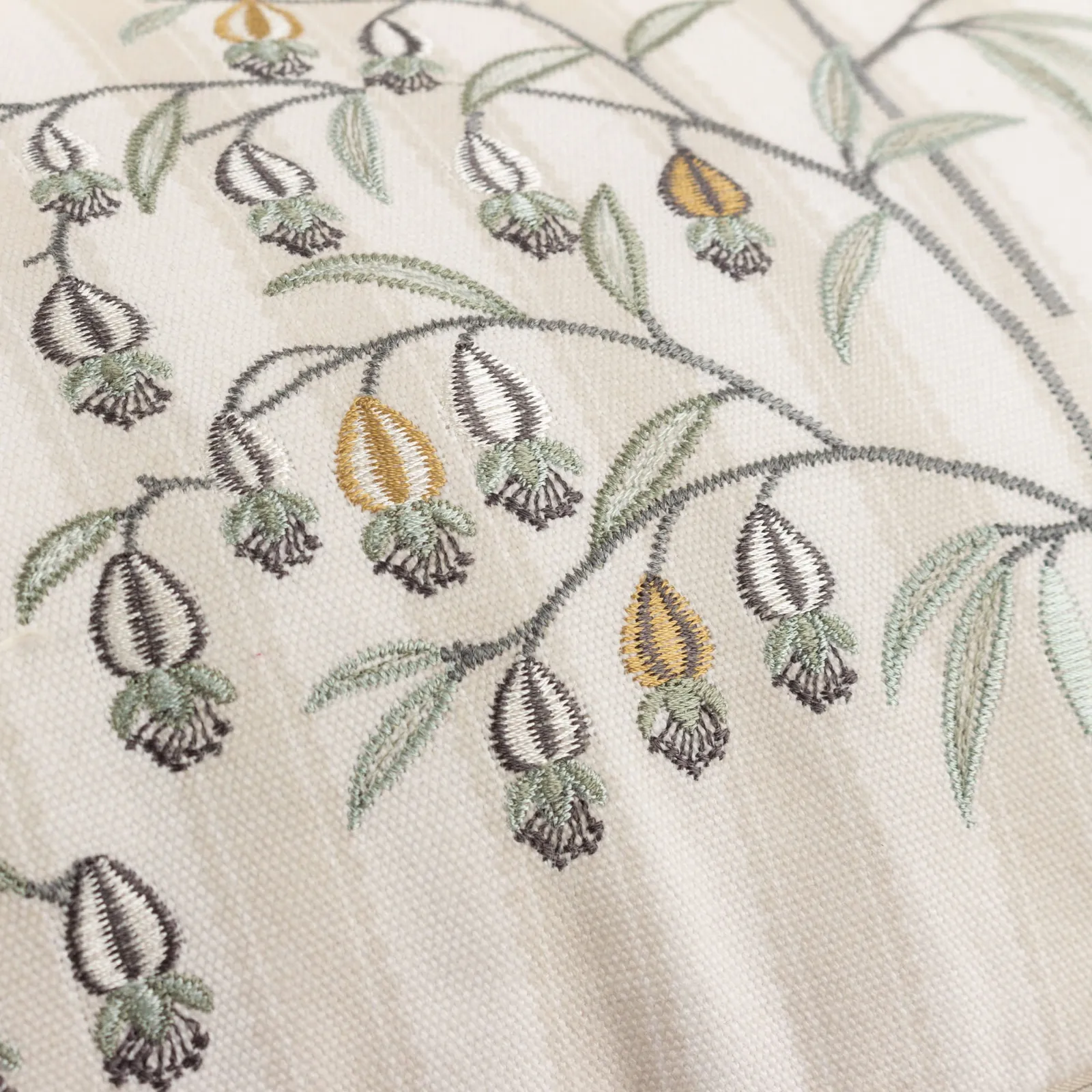 Sanderson Chinese Lanterns Embroidered Cushion in Beige 5