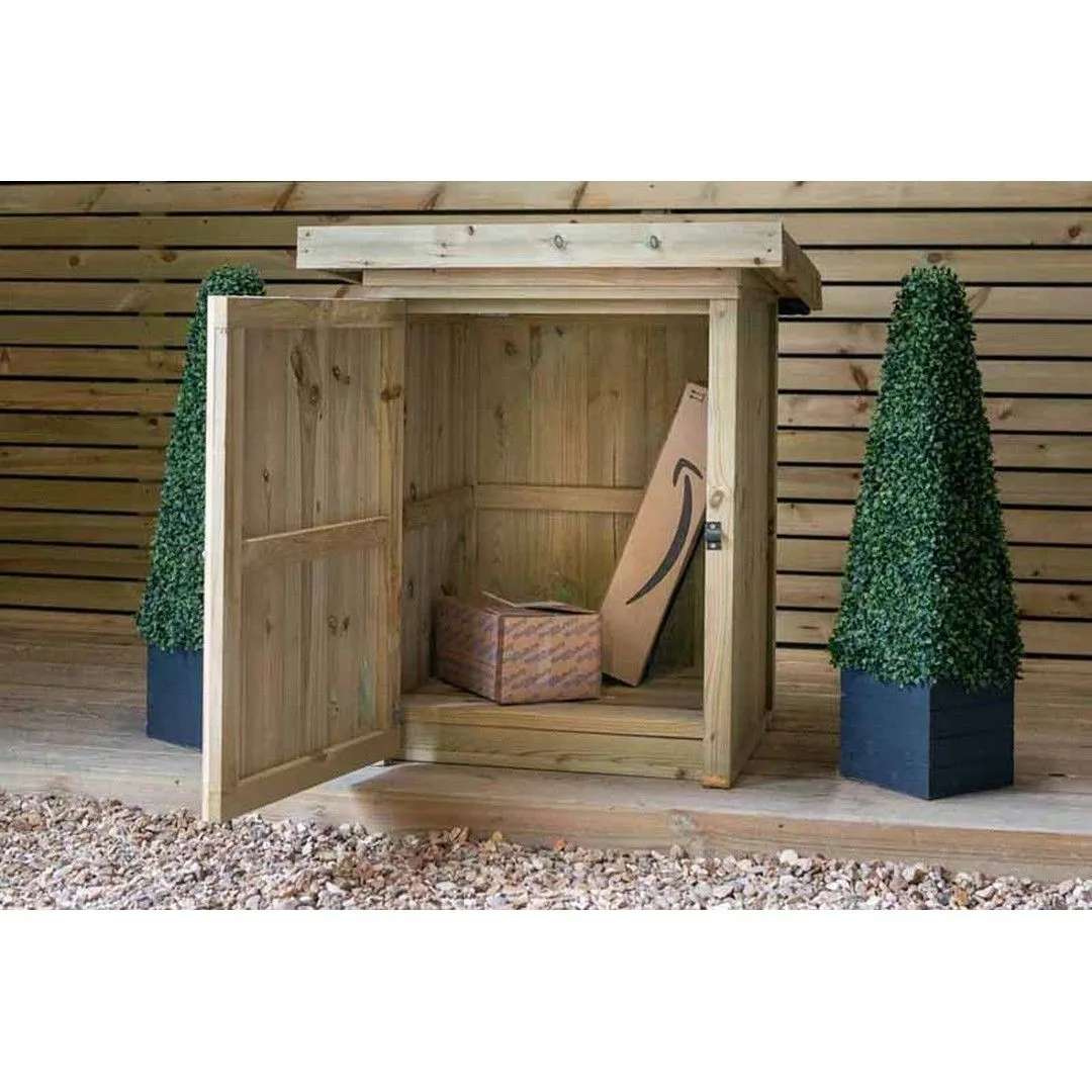 Buttercup Farm Pendle Parcel Store Small - Timber - L47 x W68 x H88 cm in Brown 2