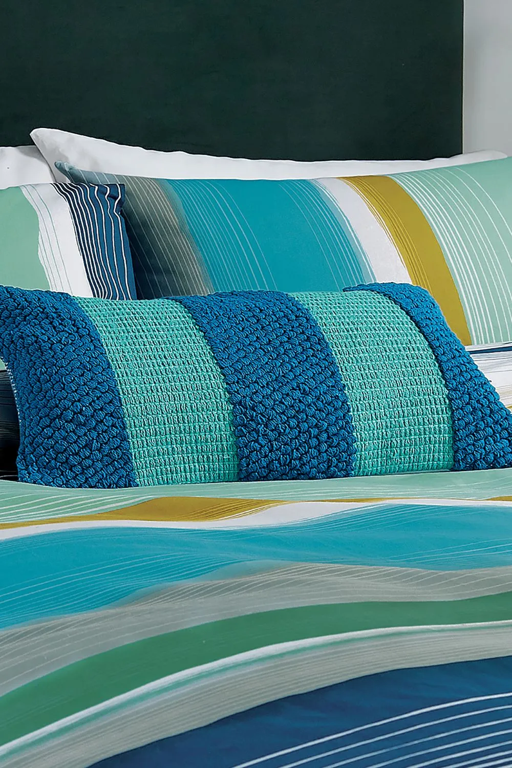 Helena Springfield 'Isla' Woven Cushion in Blue 2