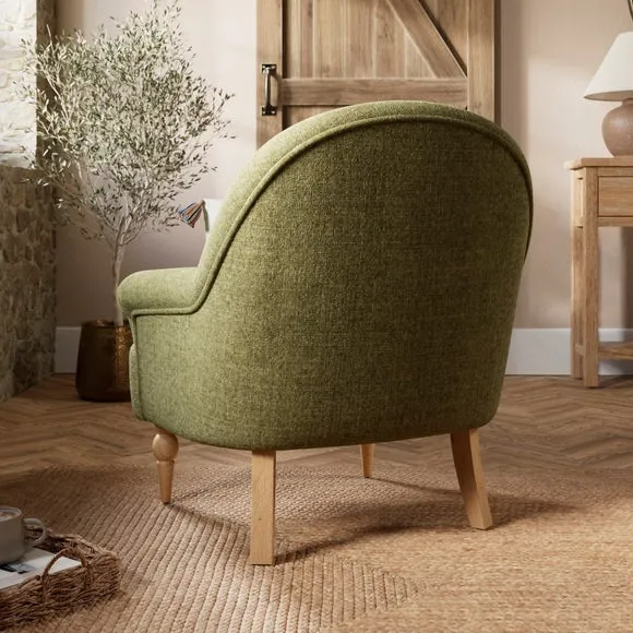 Petit Ribbed Chenille Occasional Armchair 3