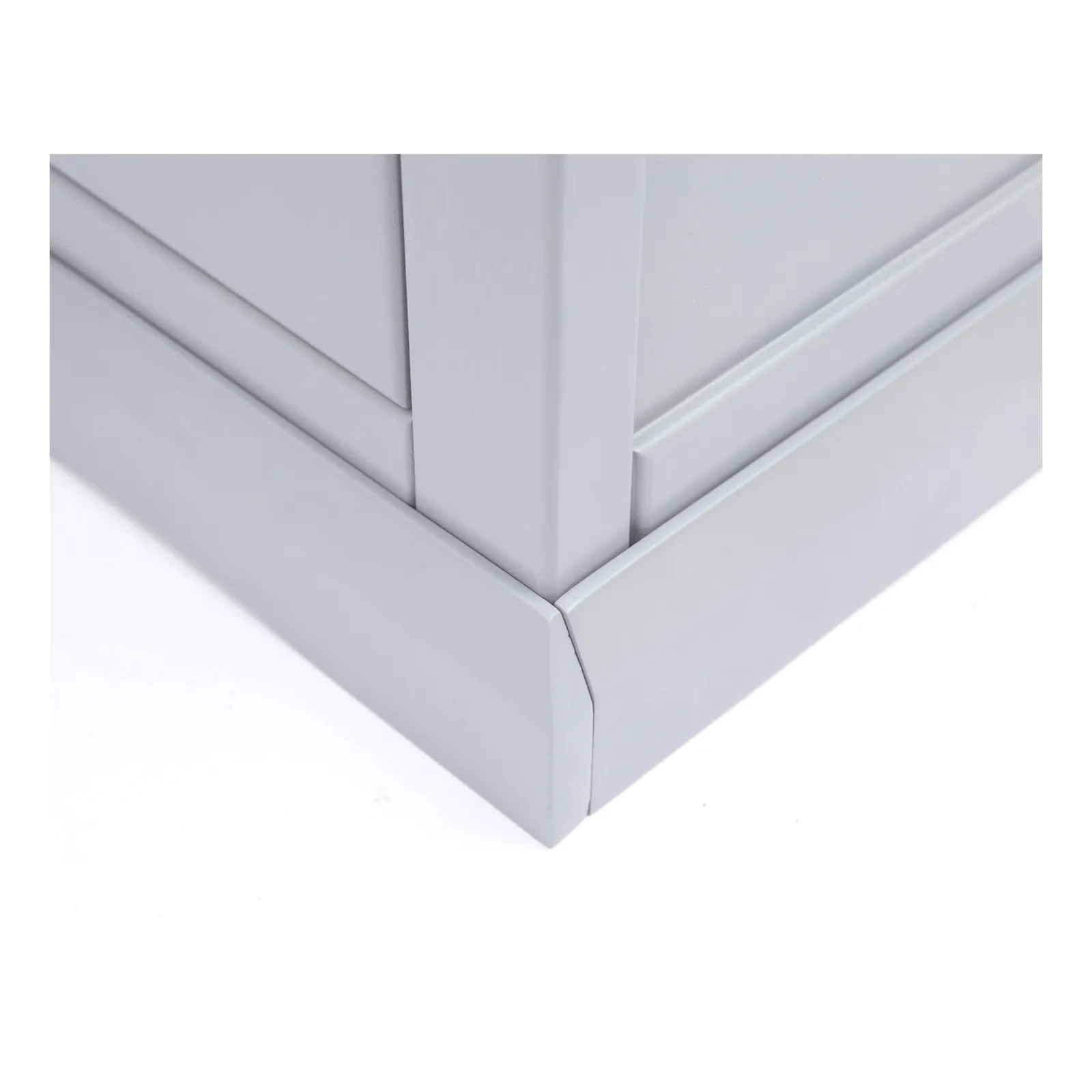 Cabinet Bits Rocca 6 Drawer Chest of Drawers Brass Knob in Grey 6