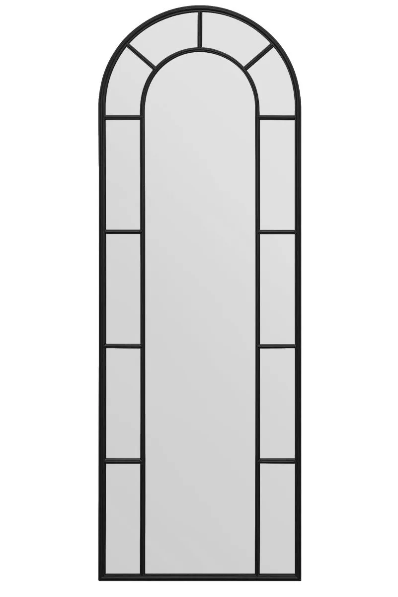 MirrorOutlet Black Framed Arched Leaner/Wall Mirror 67" X 24" (170CM X 60CM) 3