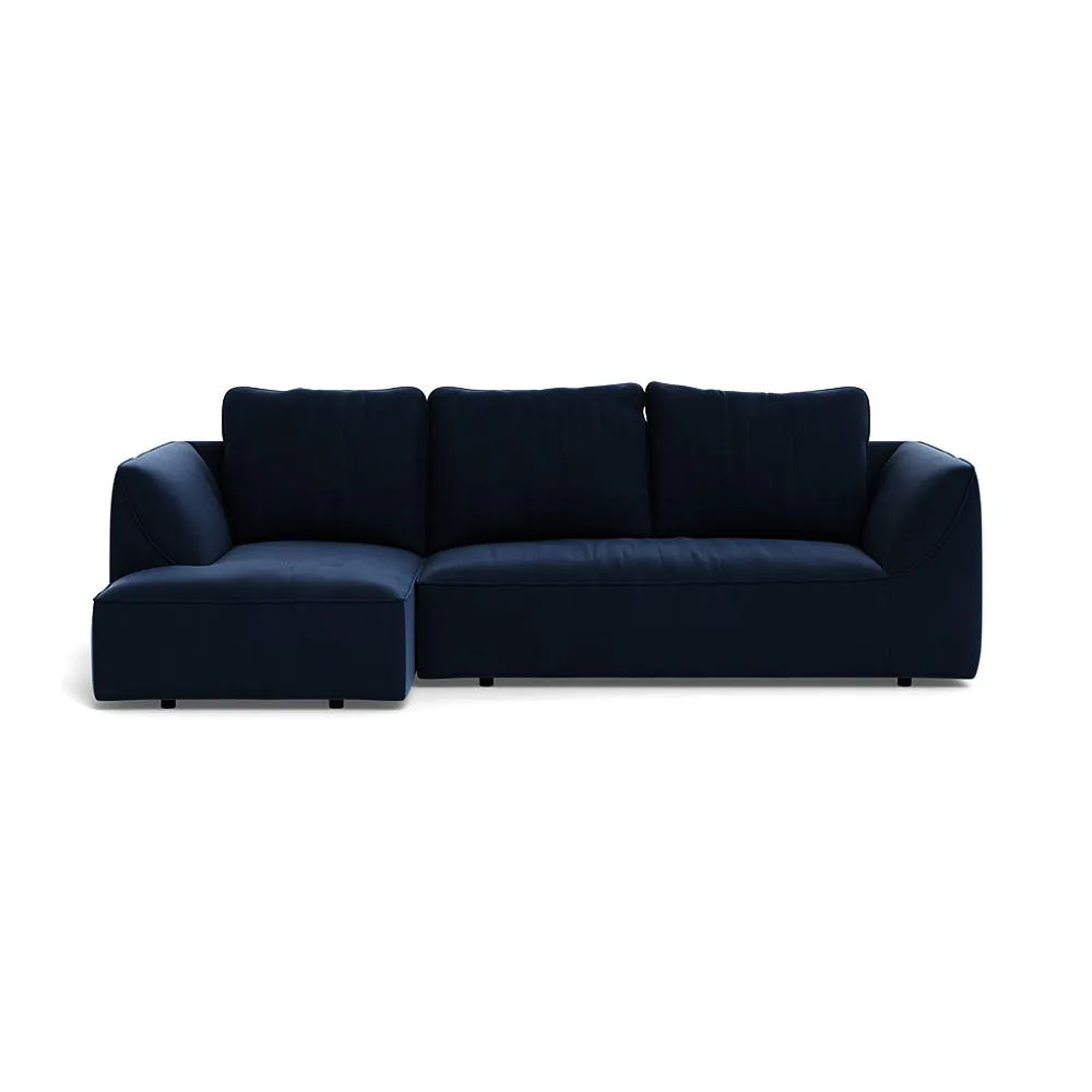 Heal's Morven Left Hand Facing Corner Chaise Sofa Smart Velvet Dusk 1