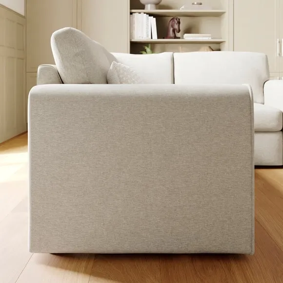 Abel Vintage Soft Chenille Corner Sofa 3