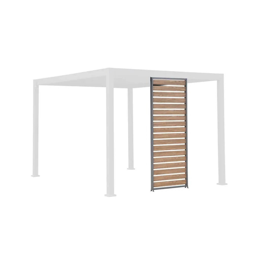 sweeek Louver panel aluminium 100 cm for Triomphe pergola 3x3m V2, 4x3m, 6x3m in Dark Grey