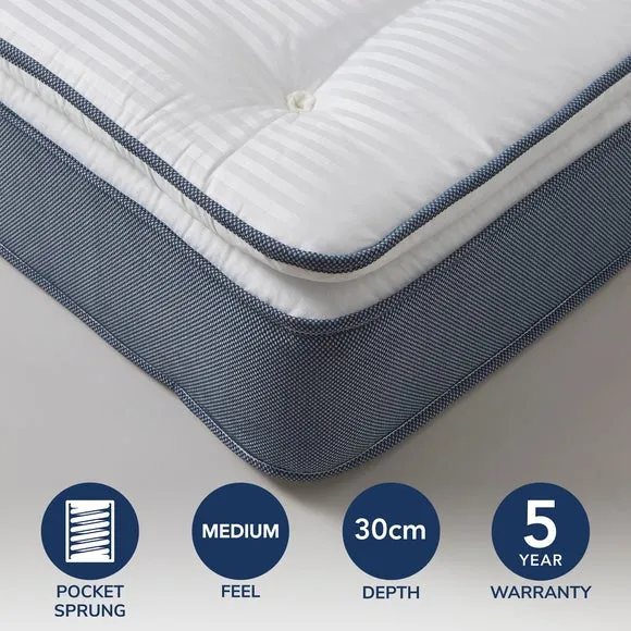 Commercial Collection Crib 5 1000 Pocket Pillow Top Mattress