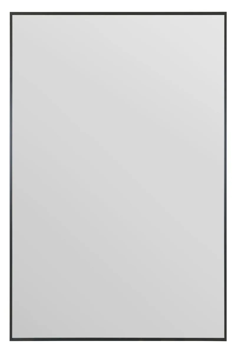 MirrorOutlet Black Aluminium Edged Wall Mirror 47" X 31" 120 X 80CM 2