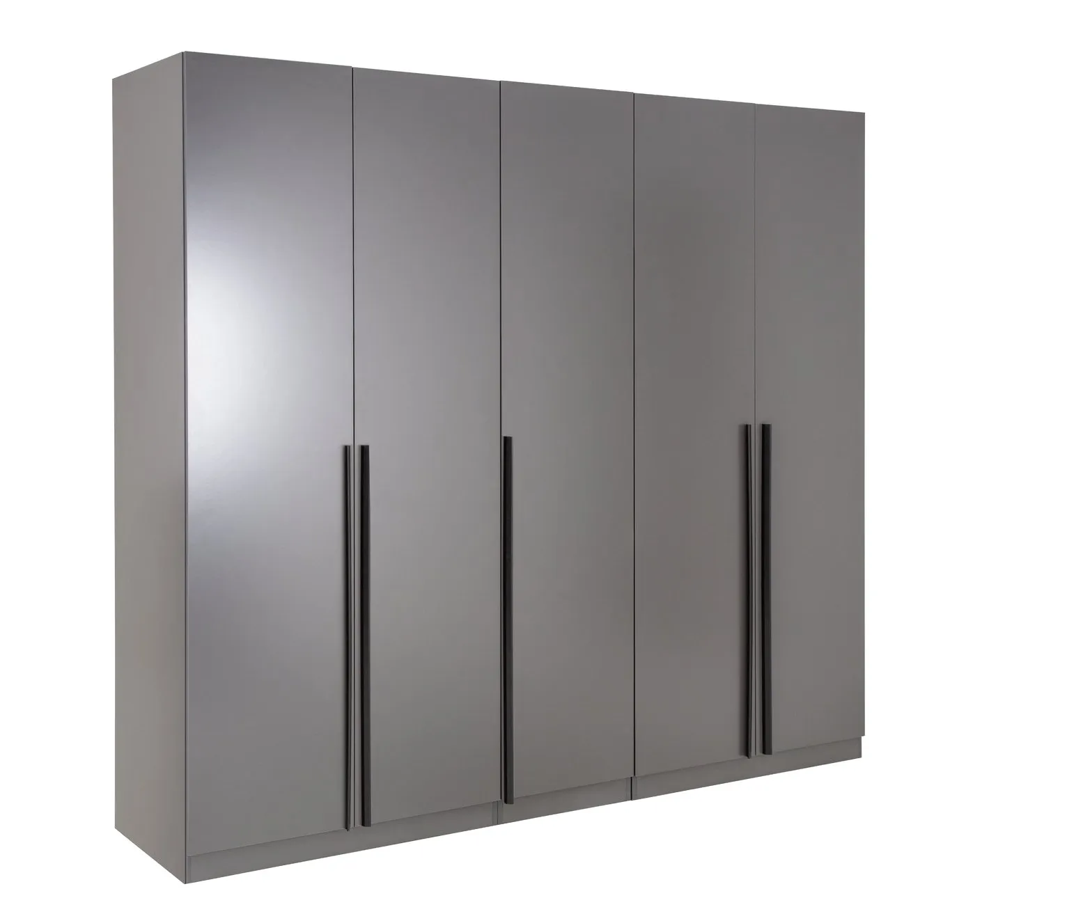 Habitat Munich 5 Door Wardrobe - Anthracite