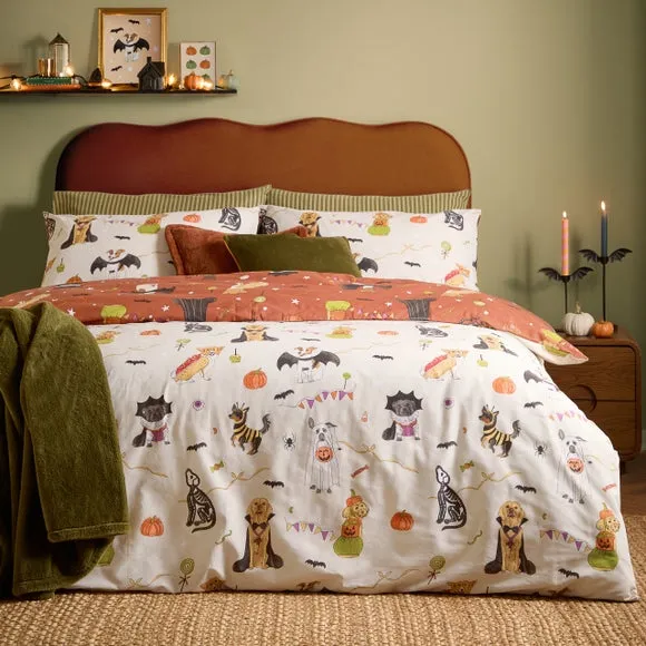 furn. Howloween Polycotton Duvet Cover & Pillowcase Set