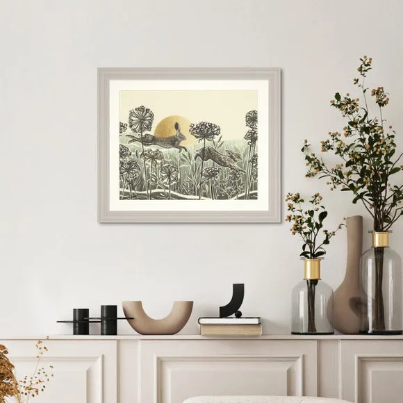 Cedar & Sage Light of Day Hare Framed Print