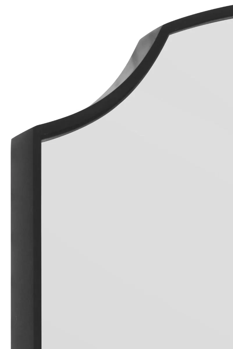 MirrorOutlet Black Edged Dual Arch Curved Edge Wall Mirror 47"x31" (120 X 80cm) 5