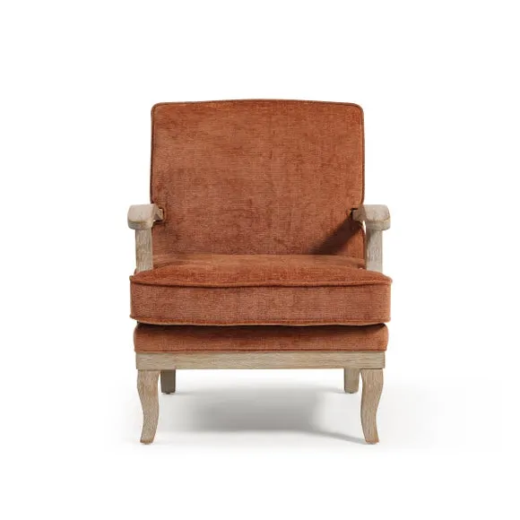 Esme Distressed Chenille Occasional Chair 5