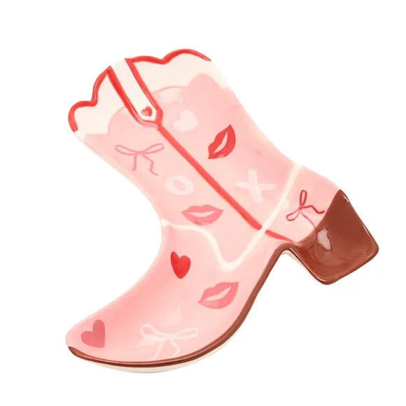 The Feel Good Club Cowgirl Boot Shaped Trinket Dish 5