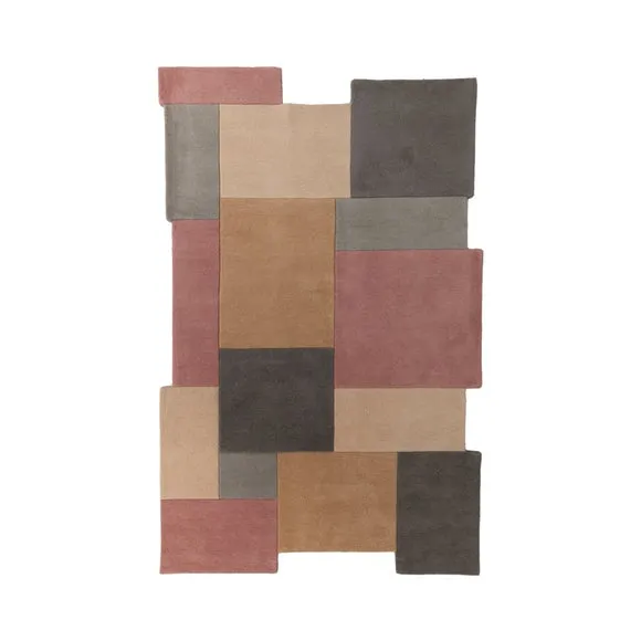 Collage Modern Cut-Out Wool Rug 2