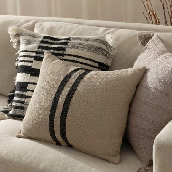 Benton Herringbone Rectangular Cushion 6
