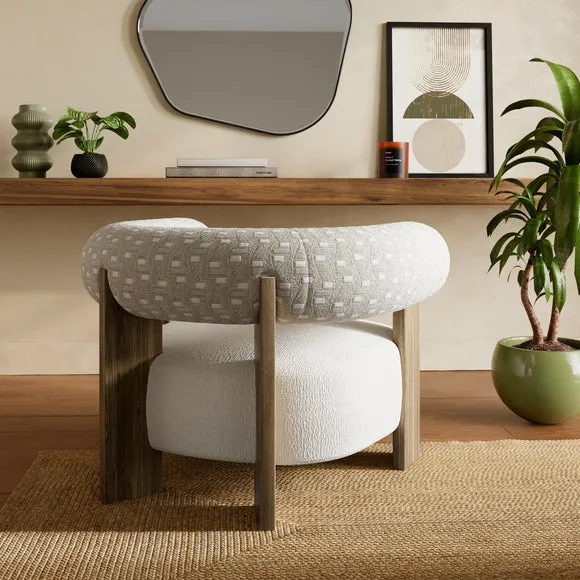 Fallon Cut Velvet Accent Chair 2