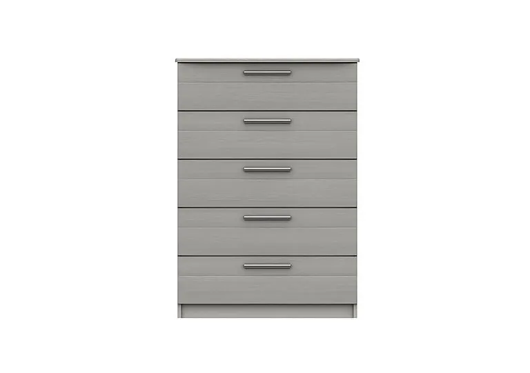 Victoria 5 Drawer Chest - Light Grey