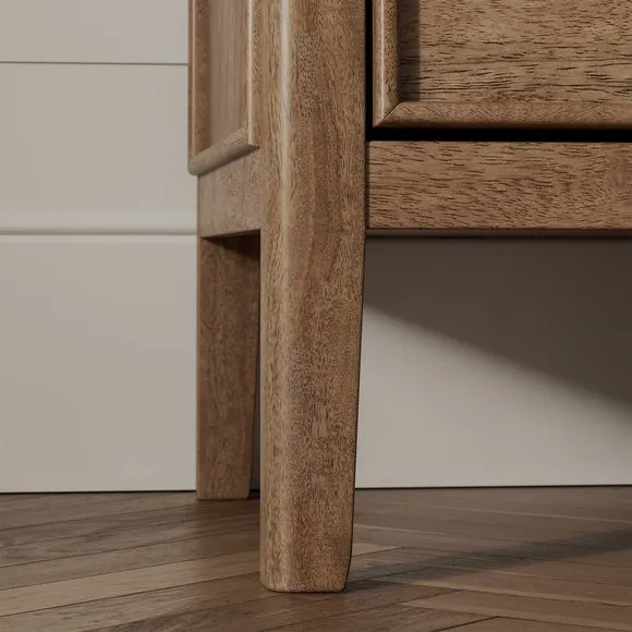 Portland 3 Drawer Chest, Mango Wood 6