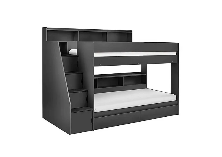 Astrid Staircase Bunk Bed - Anthracite