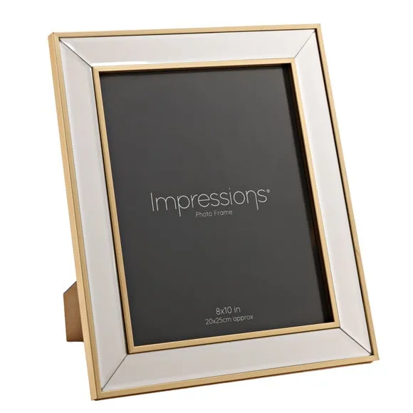 Impressions Mirror Border Bevelled Photo Frame 1