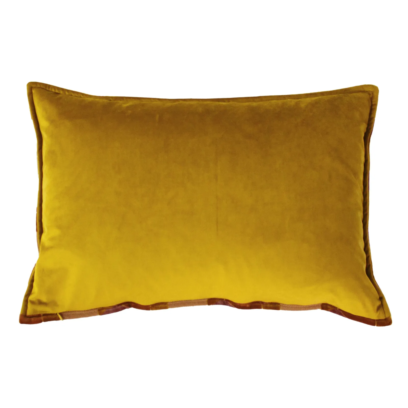Paoletti Delano Geometric Velvet Cushion in Yellow 3
