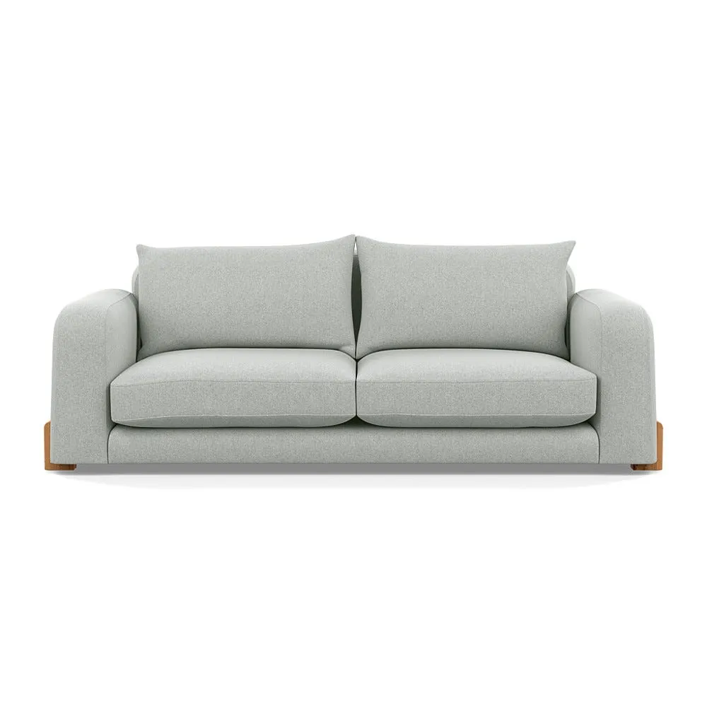 Heal's Nuvola 4 Seater Sofa Melton Wool Limestone Natural Oak Feet 1