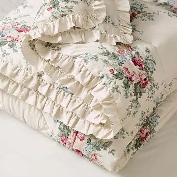 Dorma Archive Willowmere 100% Cotton Sateen Bedspread 3